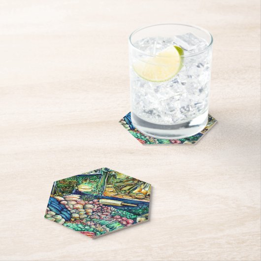 Dessous-de-verre En Papier Encelade (En situation)