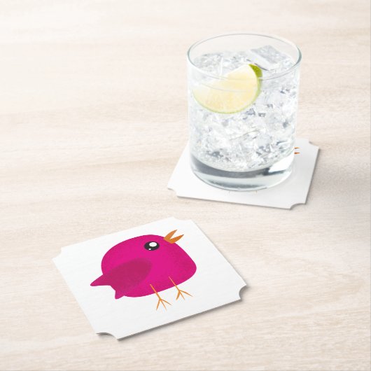 Dessous-de-verre En Papier Enfants mignonette birdy (En situation)