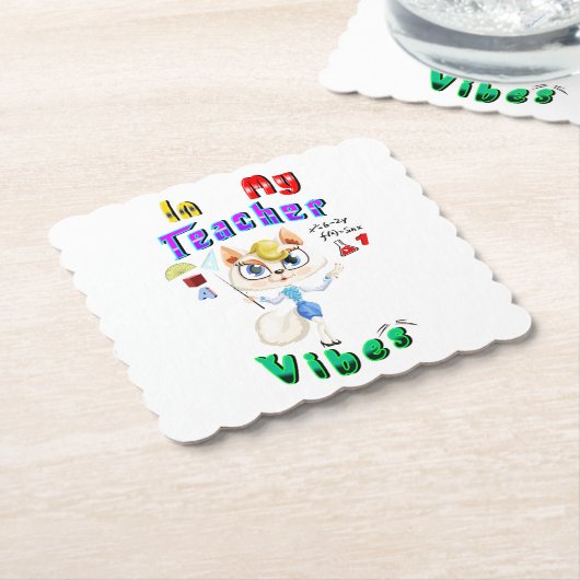 Dessous-de-verre En Papier Enseignant (Incliné)