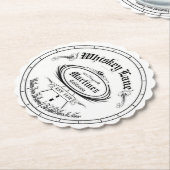 Dessous-de-verre En Papier Ensemble de Dessous de verre de logo classique Whi (Incliné)