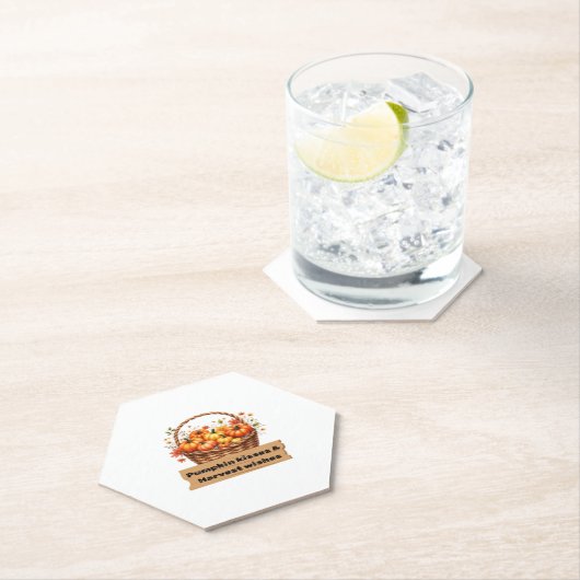 Dessous-de-verre En Papier Épices citrouilles & Tout Nice - Automne Chaud aut (En situation)