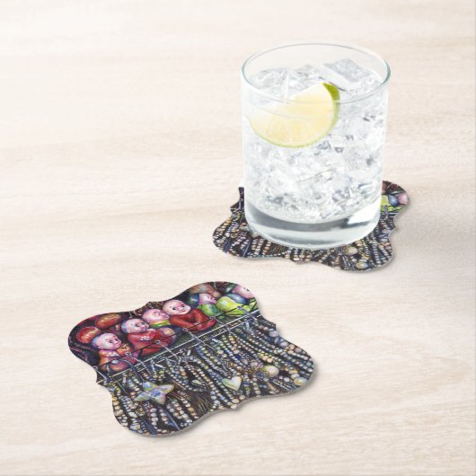 Dessous-de-verre En Papier Épitomiser (En situation)