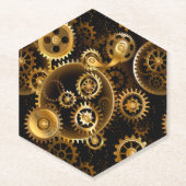 Dessous-de-verre En Papier Équipements en laiton sans vapeur (Devant)