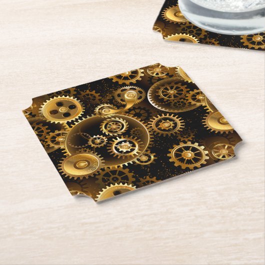 Dessous-de-verre En Papier Équipements en laiton sans vapeur (Incliné)