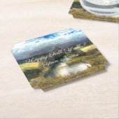 Dessous-de-verre En Papier Etanche d'automne peinture aquarelle (Incliné)