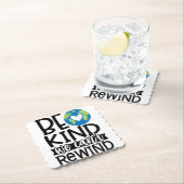 Dessous-de-verre En Papier Être gentil Nous ne pouvons pas rembobiner le coeu (En situation)