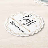 Dessous-de-verre En Papier EVJF de ... (Incliné)