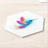 Dessous-de-verre En Papier Exotic Rainbow Hummingbird (Incliné)