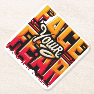 DESSOUS-DE-VERRE EN PAPIER FACE YOUR FEAR