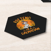 Dessous-de-verre En Papier Faire semblant d'être un chien dalmate Halloween ( (Incliné)