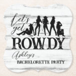 Dessous-de-verre En Papier Faisons-en une fête de bachelorette cowdy sur mesu<br><div class="desc">Obtenons des dessous de verre en papier personnalisés de la fête de bachelorette cowgirl. Peut être un beau cadeau de faveur de gardien assorti pour les filles complémentaires aux tasses/lunettes.</div>