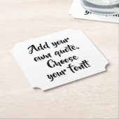 Dessous-de-verre En Papier Faites votre propre devis personnalisé (Incliné)