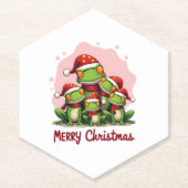 Dessous-de-verre En Papier Family christmas frogs (1) (Devant)