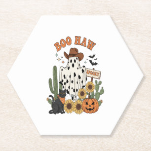 Dessous-de-verre En Papier Fantôme de vaches Occidental-Amusant Halloween