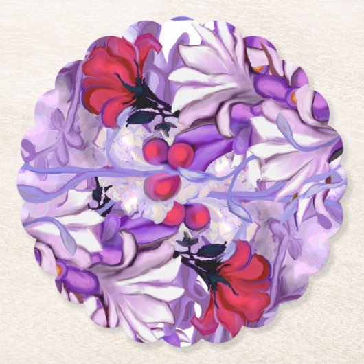 Dessous-de-verre En Papier Fée du soleil pourpre (Devant)