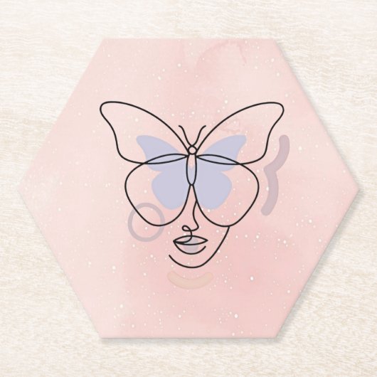 Dessous-de-verre En Papier Femme (Devant)
