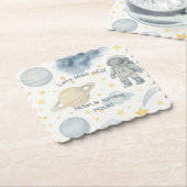 Dessous-de-verre En Papier Fête d'anniversaire de l'espace cosmique | Rockets (Incliné)