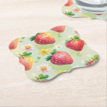 Fête d'anniversaire motif aux fraises mignonnes