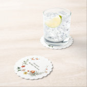 Dessous-de-verre En Papier Fête de mariage champêtre Enchanted Forest Mushroo (En situation)