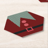 Dessous-de-verre En Papier Fête de Noël Elf Suit (Incliné)