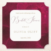 Dessous-de-verre En Papier Fête des mariées de la passion bourguignonne (Devant)