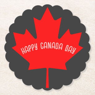 Dessous-de-verre En Papier Fête du Canada