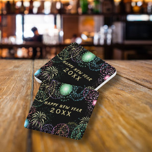 Dessous-de-verre En Papier Feu d'artifice du Nouvel An