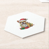 Dessous-de-verre En Papier Feu de Noël Feu de Noël Feu de Noël (Incliné)