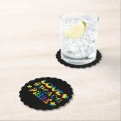 Dessous-de-verre En Papier Fierté de paix d'amour (En situation)