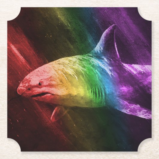 Dessous-de-verre En Papier Fierté de requin (Devant)