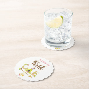 Dessous-de-verre En Papier Fille personnalisée Wild One Premier anniversaire