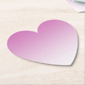 Dessous-de-verre En Papier Fille rose Ombre (Incliné)