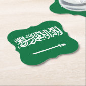 Dessous-de-verre En Papier Flag d'Arabie saoudite (Incliné)