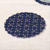 Dessous-de-verre En Papier Fleur de Lis (Incliné)