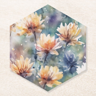 Dessous-de-verre En Papier Fleuris colorés