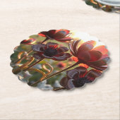 Dessous-de-verre En Papier fleurs (Incliné)