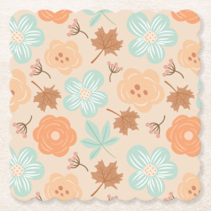Dessous-de-verre En Papier Fleurs d'Automne