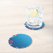 Dessous-de-verre En Papier Fleurs de printemps (En situation)