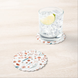 Dessous-de-verre En Papier Fleurs d'été scandinaves