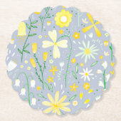 Dessous-de-verre En Papier Fleurs fraîches Botanique (Devant)