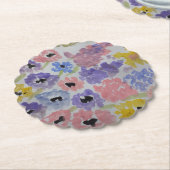 Dessous-de-verre En Papier Fleurs sauvages d'été (Incliné)