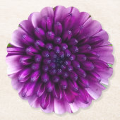 Dessous-de-verre En Papier Fleurs violettes (Devant)