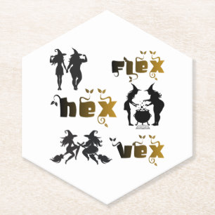 Dessous-de-verre En Papier Flex. Hex. Vex. Sorcières Body Positive & Diverses