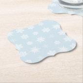 Dessous-de-verre En Papier Flocon de neige (Incliné)