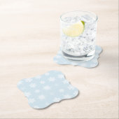 Dessous-de-verre En Papier Flocon de neige (En situation)