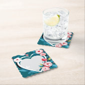 Dessous-de-verre En Papier floral (En situation)