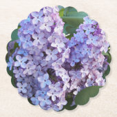 Dessous-de-verre En Papier Floral de Lilac pourpre (Devant)