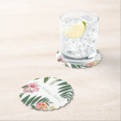 Dessous-de-verre En Papier Flore tropicale (En situation)