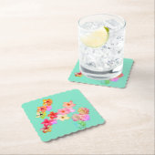 Dessous-de-verre En Papier Flower Power 1 Paper Coaster (En situation)