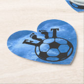 Dessous-de-verre en papier football (Incliné)